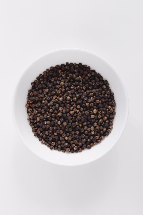 Black peppercorns